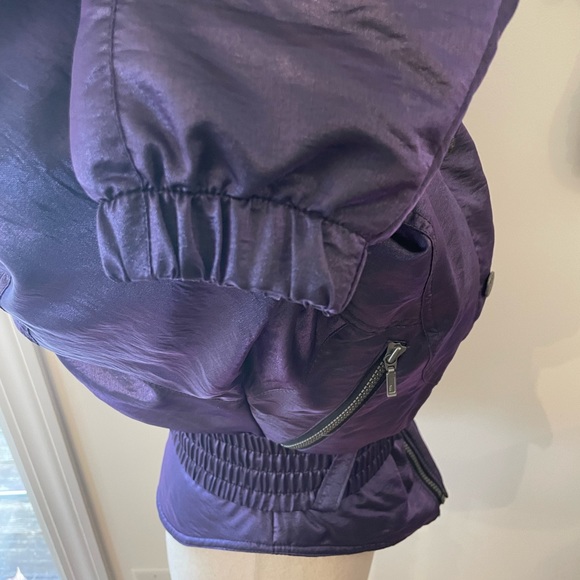 NILS Vintage Iridescent Metallic Purple Cropped Ski Jacket - Picture 8 of 16